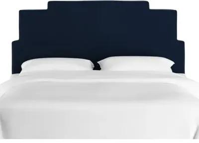 Paxton Velvet Bed - Blue