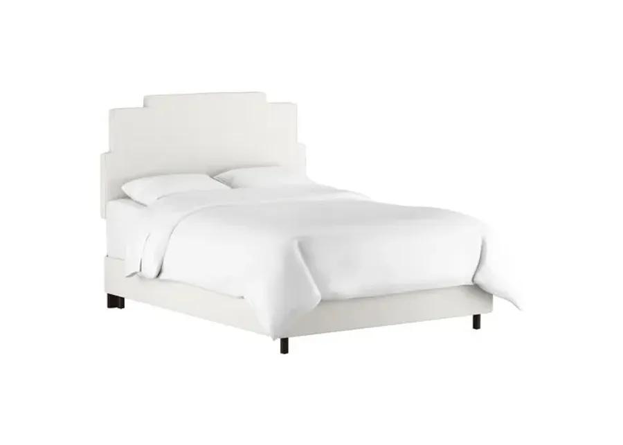 Paxton Linen Bed - White