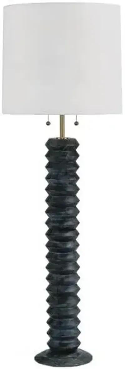 Coastal Living Accordion Floor Lamp - Ebony - Regina Andrew