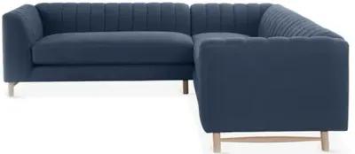 Alden Linen Sectional - Blue