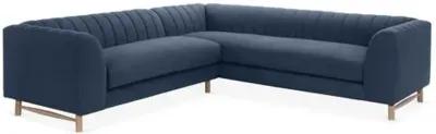 Alden Linen Sectional - Blue