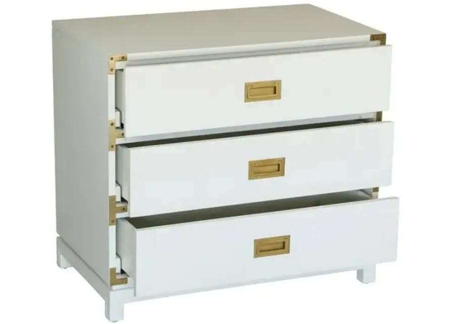 Carlyle Campaign Dresser - White - Ave Home