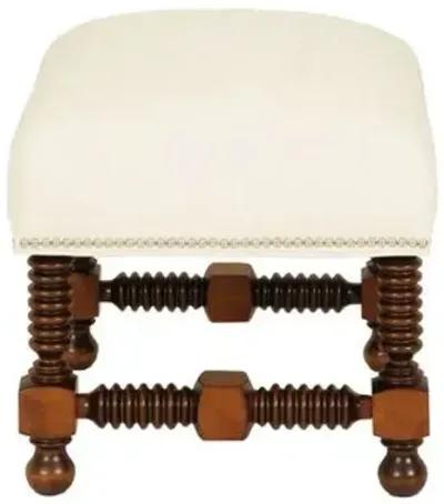 Essex Performance Spindle Ottoman - Crypton - Kim Salmela - Ivory