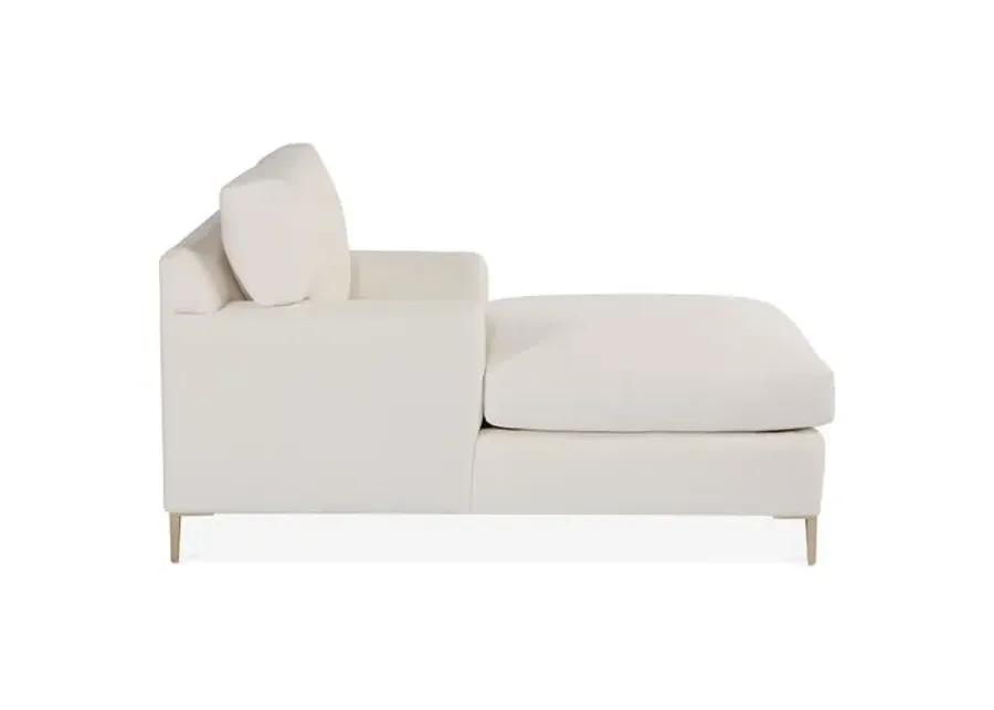 Hinton Chaise - Ivory Crypton - Comfortable, Sturdy, Stylish, Eco-Friendly, Eco-Friendly