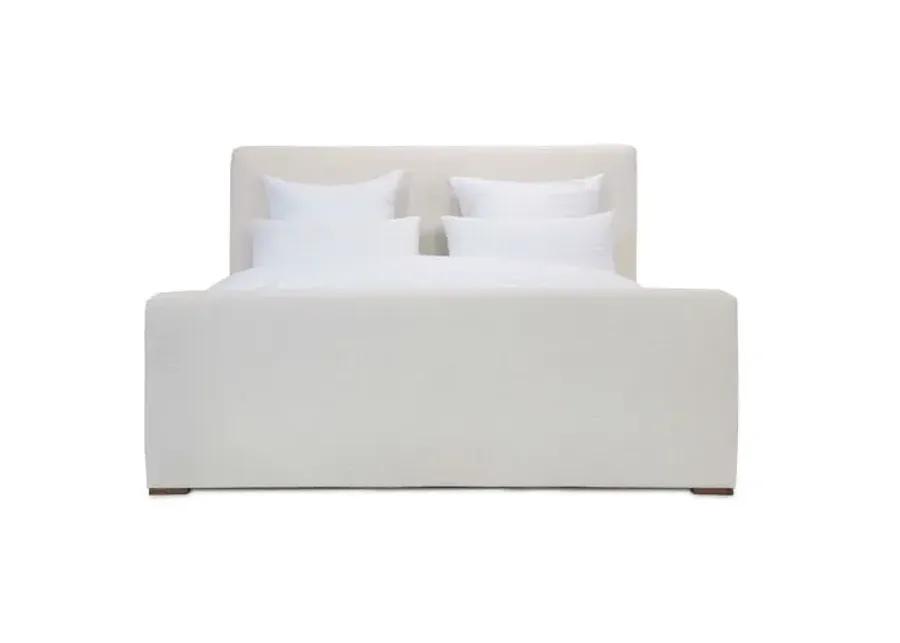 Nemus Panel Bed - Crypton Linen - Community - Ivory - Upholstered, Mattress, Box Spring Required