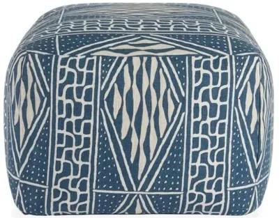 Ero Pouf - Indigo/Natural - Miles Talbott - Blue