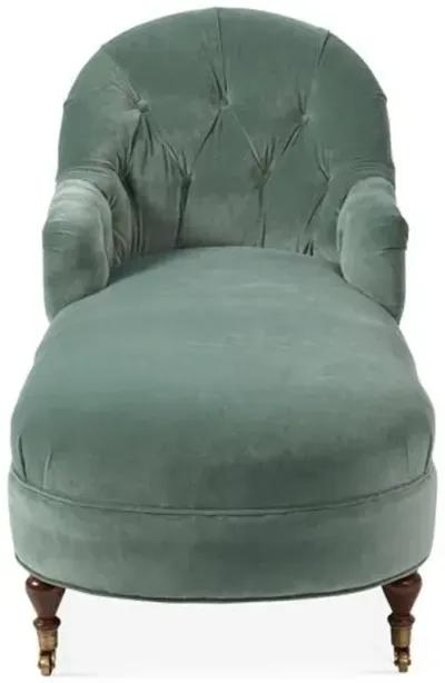 Marlowe Chaise - Jade Velvet - Green - Comfortable, Sturdy, Stylish