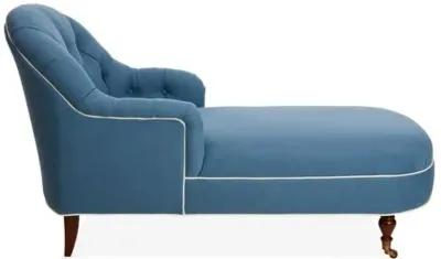 Marlowe Chaise - Indigo/Ivory Crypton - Blue - Comfortable, Sturdy, Stylish, Eco-Friendly, Eco-Friendly