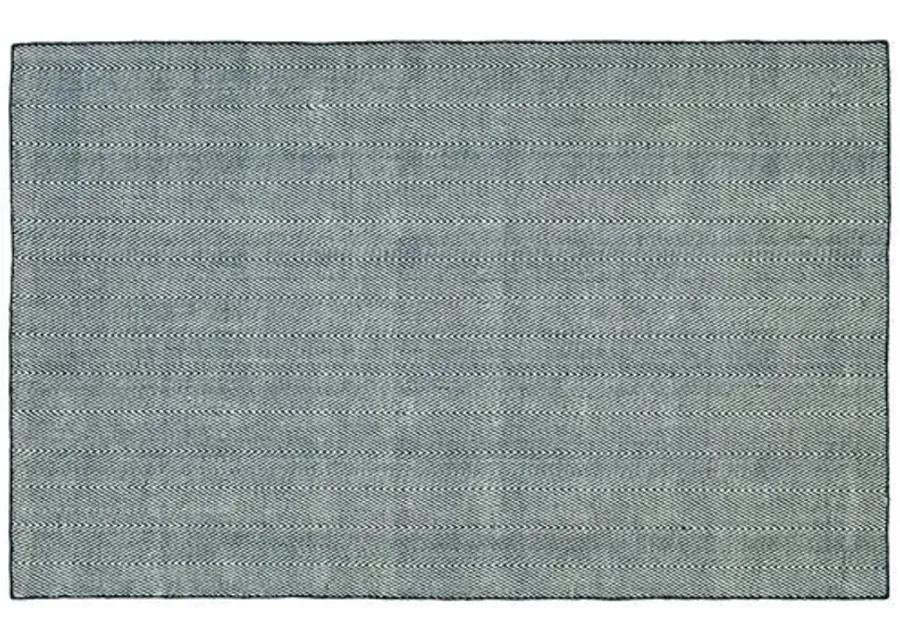 Onika Outdoor Handwoven Rug - Navy - Blue - Blue