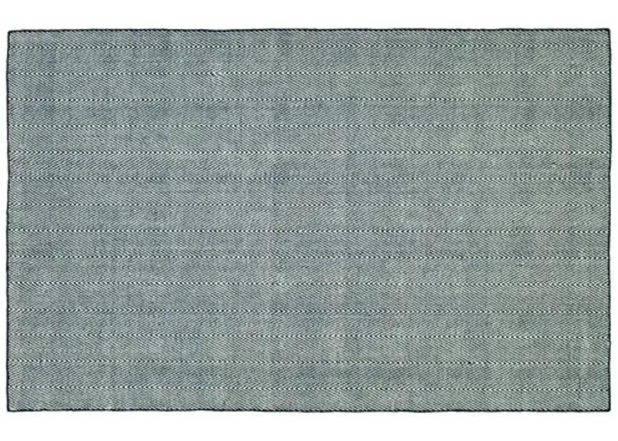 Onika Outdoor Handwoven Rug - Navy - Blue - Blue