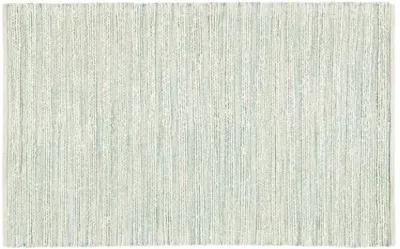 Yarid Flat-Weave Rug - White/Turquoise - Blue - Blue