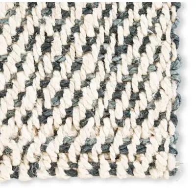 Hassan Jute Rug - White/Gray - Ivory - Ivory