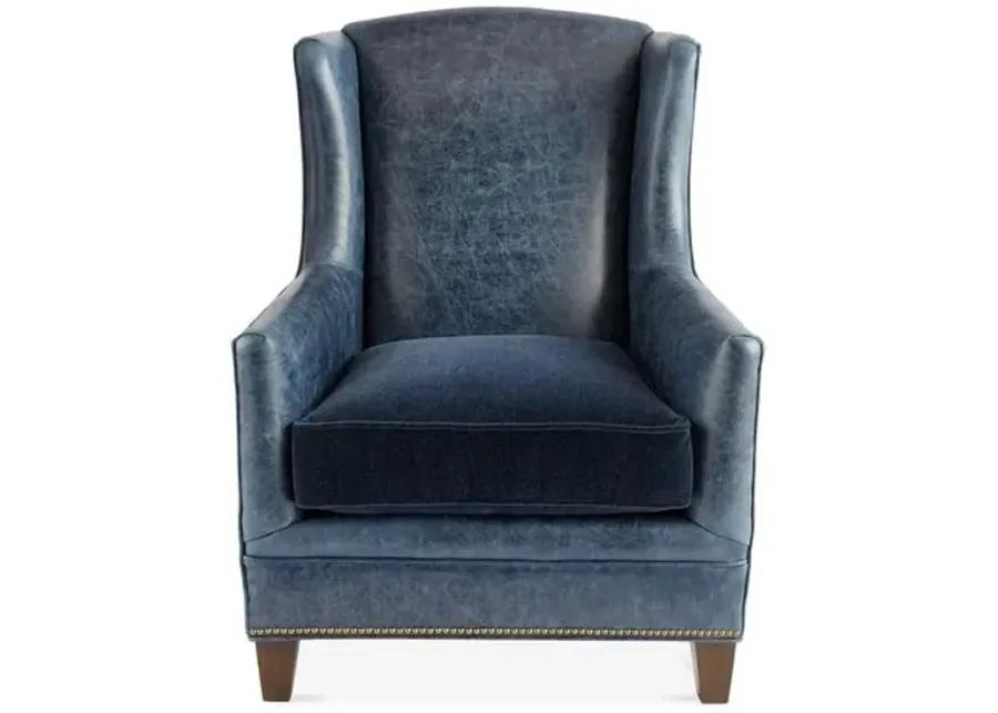 Lena Club Chair - Ocean Leather - Massoud