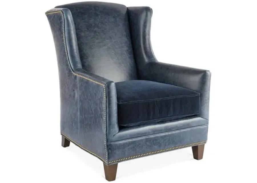 Lena Club Chair - Ocean Leather - Massoud