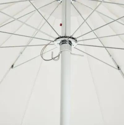 Aya Patio Umbrella - Ivory/Black