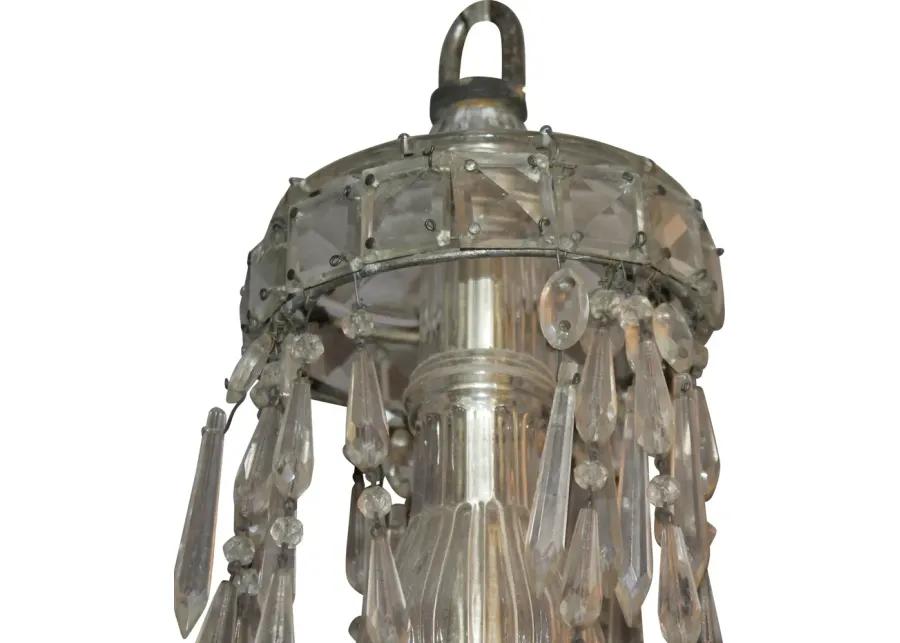 French Deco Bagues Chandelier - C. 1920 - Something Vintage - Silver