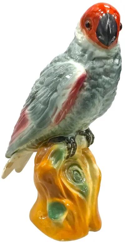 Ceramic Parrot Figurine - Vermilion Designs - Blue