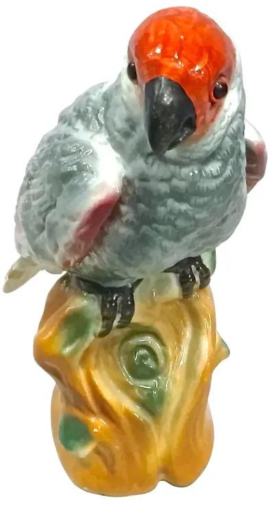 Ceramic Parrot Figurine - Vermilion Designs - Blue