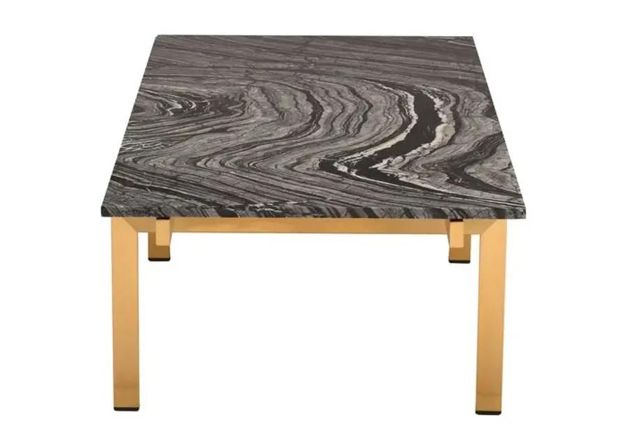 Louve Coffee Table - Black/Gold