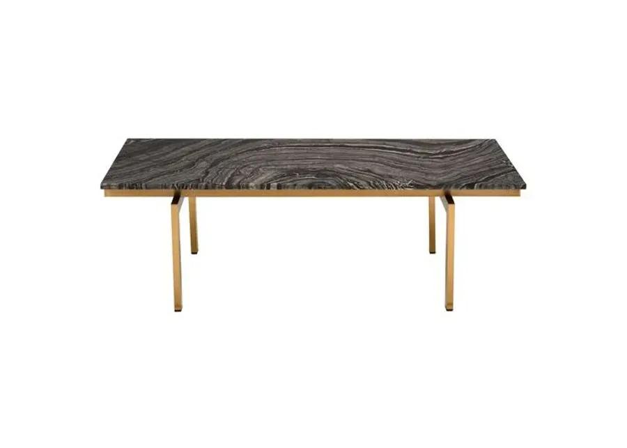 Louve Coffee Table - Black/Gold