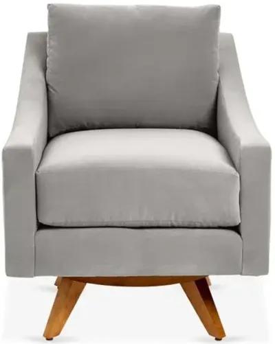 Nash Velvet Swivel Chair