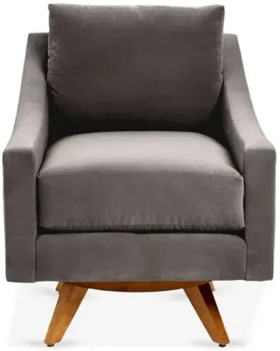 Nash Velvet Swivel Chair