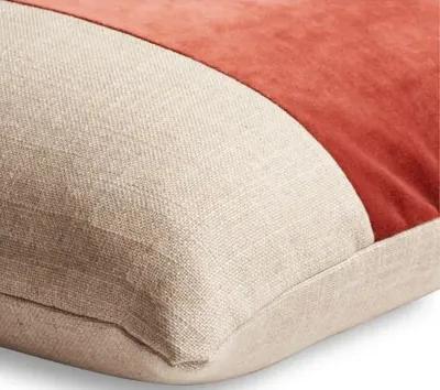 Blakely 19x19 Pillow - Natural/Rust