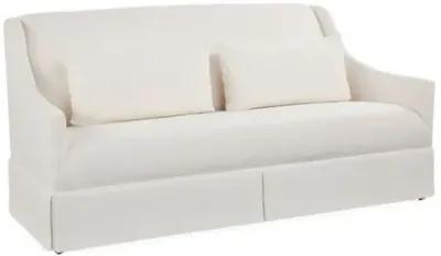 Dawes Skirted Sofa - Ivory Crypton