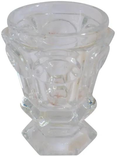 Baccarat Faceted Pedestal Vase - The Emporium Ltd. - Clear