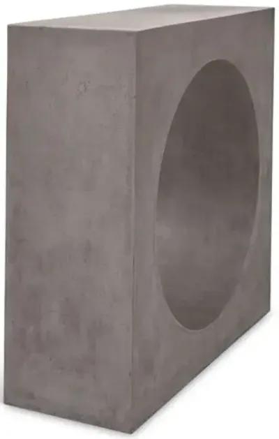 Artem Indoor/Outdoor Concrete Console - Dark Grey - Gray