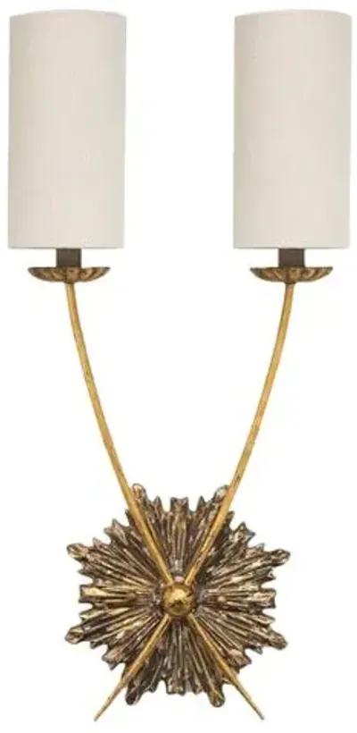 Southern Living Louis Sconce - Antiqued Gold - Regina Andrew