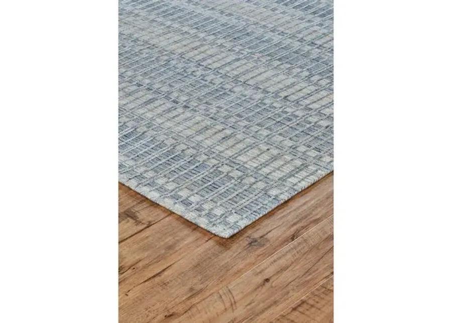 Hawthorne Hand-Knotted Rug - Blue/Silver - Blue