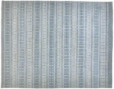 Hawthorne Hand-Knotted Rug - Blue/Silver - Blue