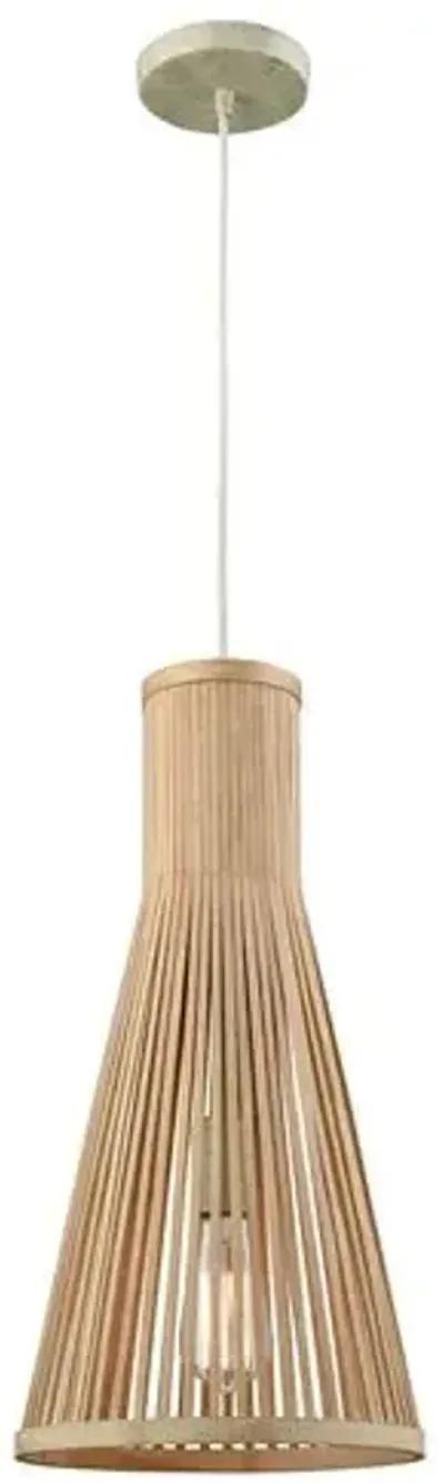 Lanston Tall Pendant - Natural - Beige