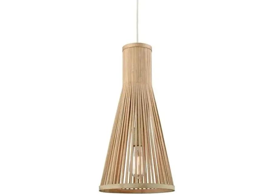 Lanston Tall Pendant - Natural - Beige