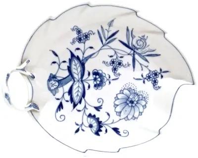 Meissen Blue Onion Floral Leaf Dish - Vermilion Designs