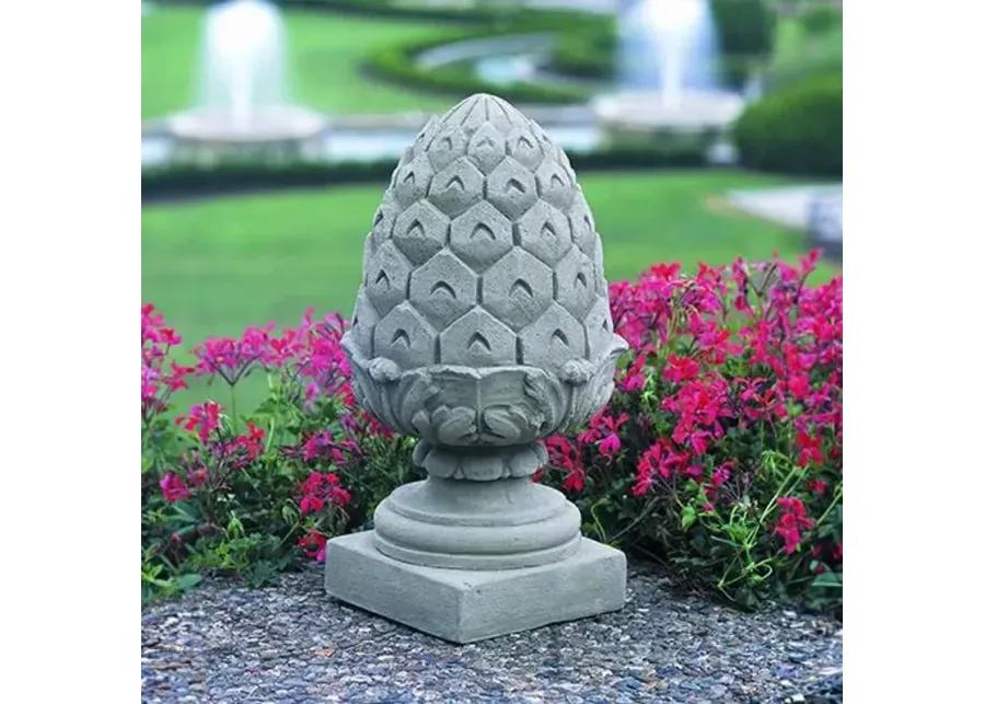 18" Longwood Pineapple Finial Outdoor Statue - Gray - Campania International