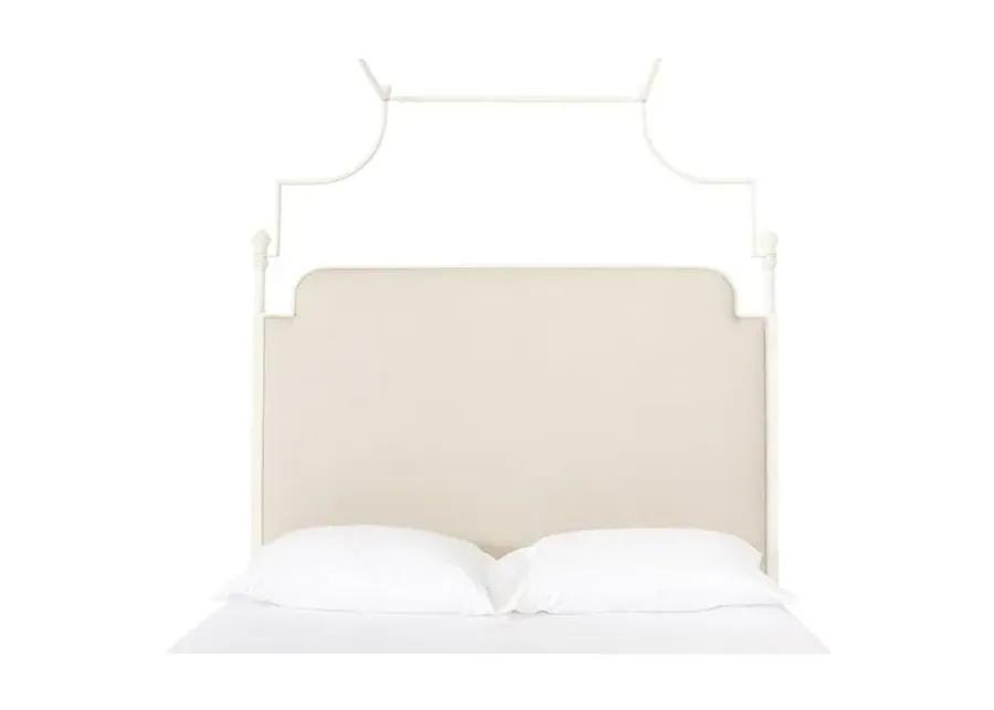 Loren Canopy Bed - Beige