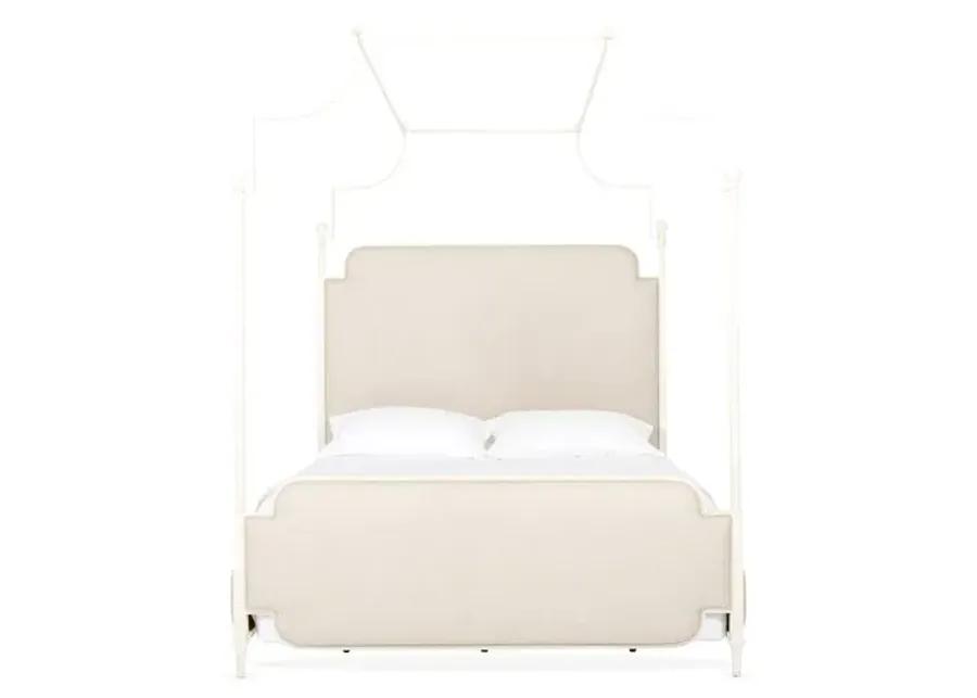 Loren Canopy Bed - Beige