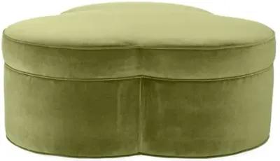 Portsmouth Upholstered Ottoman - Moss Velvet - Green