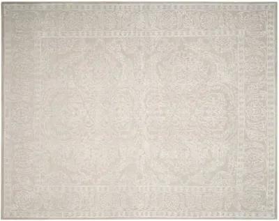 Toric Hand-Knotted Rug - Gray/Pearl - Ivory - Ivory