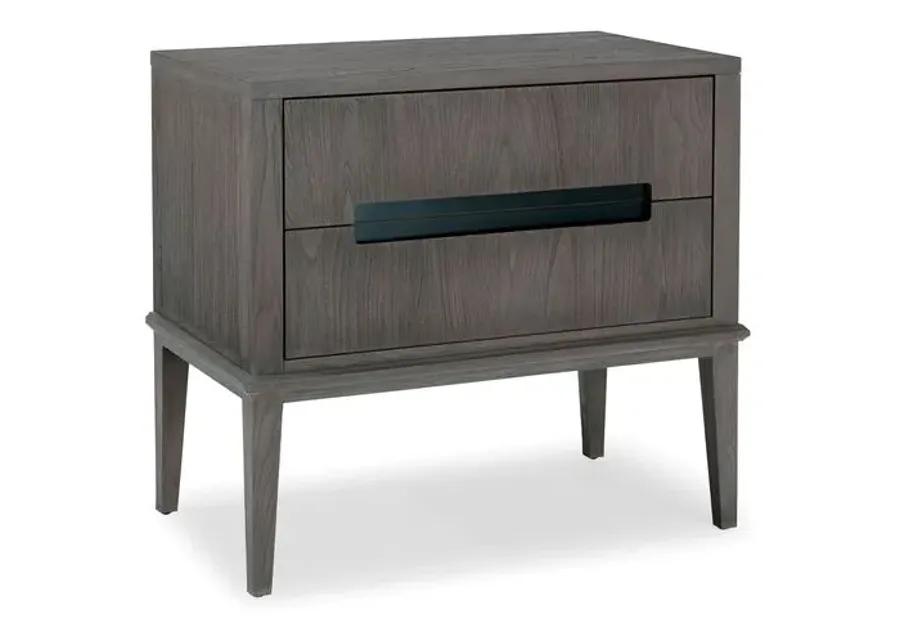 Palmer Mid-Century Modern Nightstand - Driftwood - Brownstone Furniture