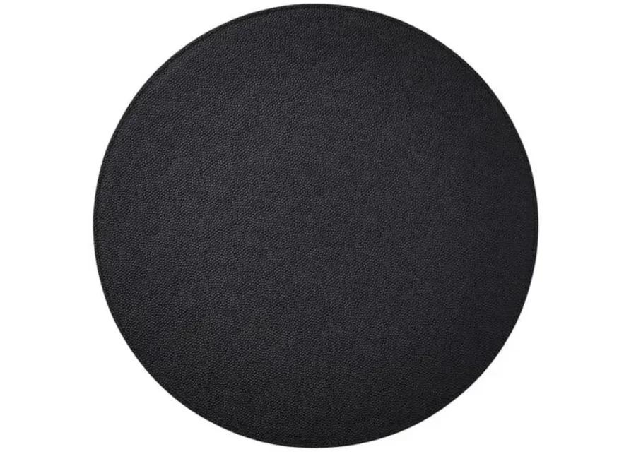 Set of 4 Faux-Shagreen Place Mats - Black - Kim Seybert