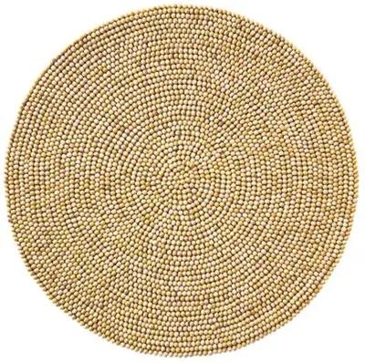 Set of 4 Round Place Mats - Natural - Kim Seybert - Beige