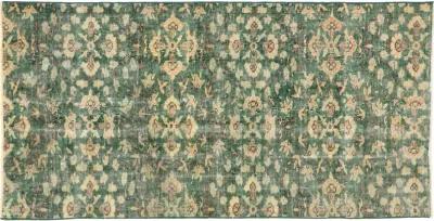 Turkish Zeki Moren Rug - 2'10" x 5' - Esmaili Rugs & Antiques - Green - Green