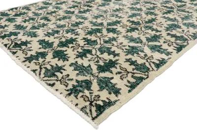 Turkish Sivas Rug - 3'10" x 6'6" - Esmaili Rugs & Antiques - Green - Green