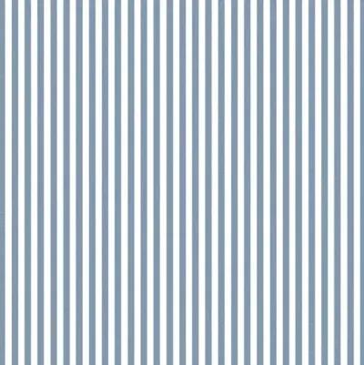 Nicolette Stripe Settee - Blue/White - Handcrafted