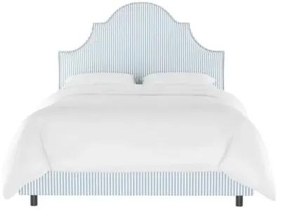 Hedren Stripe Bed - Blue/White - Handcrafted