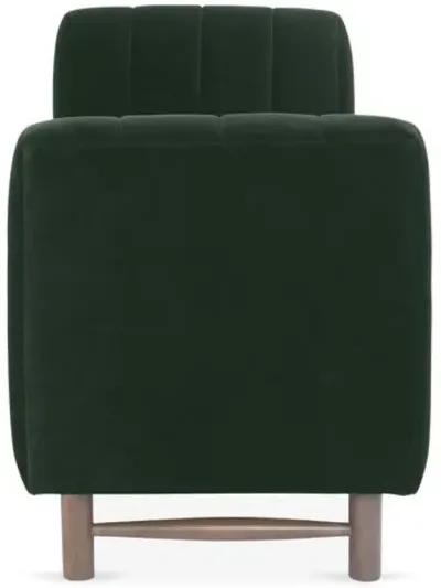 Alden Velvet Bench - Green