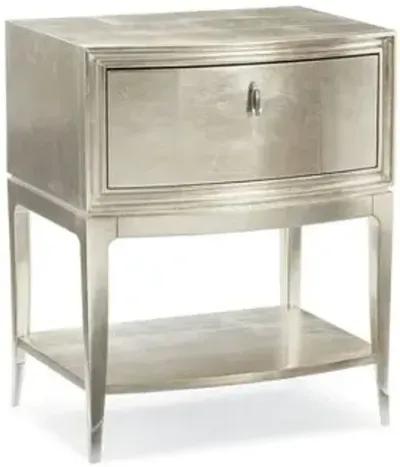 Aviana Nightstand - Silver Leaf